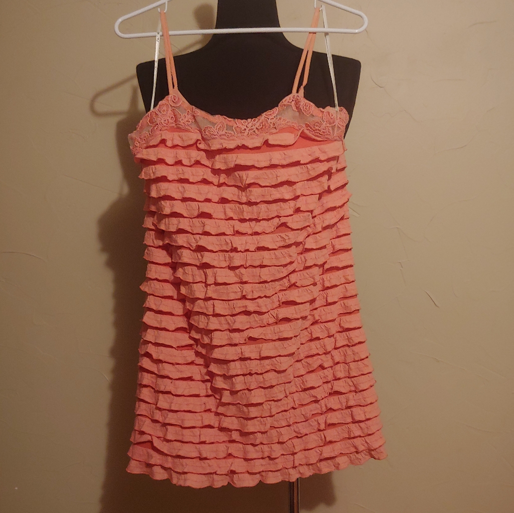 Miss Me Ruffled Ultra Long Tank Or Short Dress